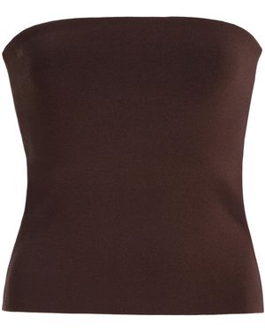 DL1961 Instasculpt Fine Knit Tube Top - Brown