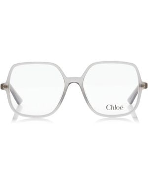 Chloé Judy Square-Frame Acetate Glasses - Gray