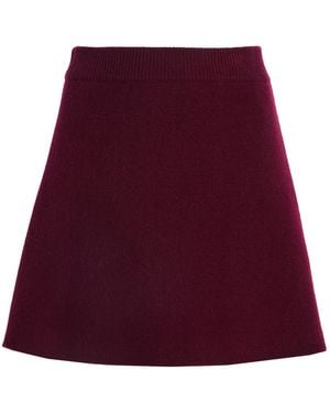 Lisa Yang Clare Cashmere Mini Skirt - Red