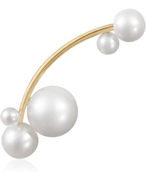 Sophie Bille Brahe Stellari 14k Yellow Gold Pearl Single Earring - Metallic