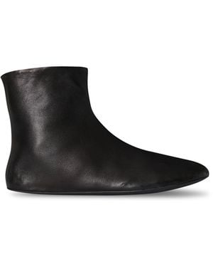 The Row Stella Shearling Booties - Black