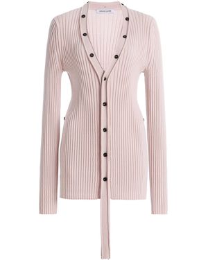 AISLING CAMPS Convertible Wool Cardigan - Pink