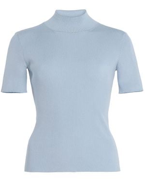 Oscar de la Renta Wool T-Shirt - Blue