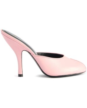 Jude Date Leather Mules - Pink