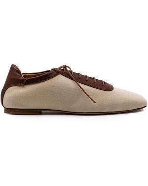 Andrea Gomez Exclusive Antonia Canvas Oxfords - Brown