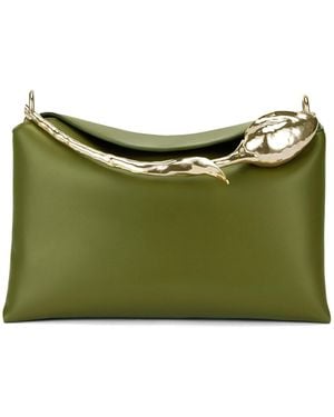 Erdem Medium Bloom Bag - Green