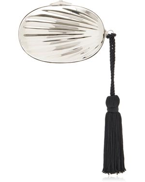 Juju Vera Petra Tassel Clutch - White