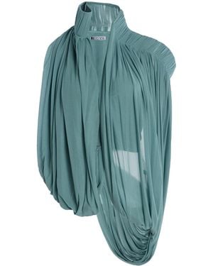 Maticevski Exclusive Superb Draped Chiffon Top - Blue