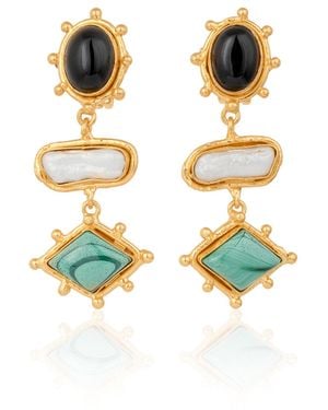 Sylvia Toledano Plated Theodora Earrings - Metallic