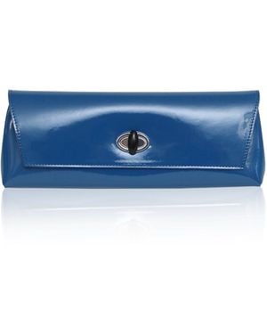 Christopher Esber Buki Polished Clutch - Blue