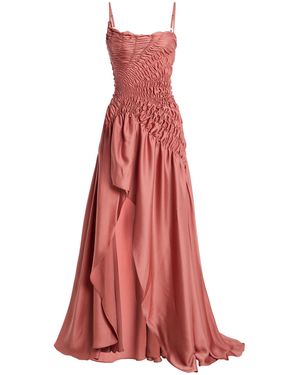 Georgia Hardinge Exclusive The Eclipse Matte-satin Maxi Dress - Pink