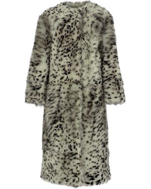 Zeynep Arcay X Camille Charrière Dalmatian Shearling Coat - Multicolour