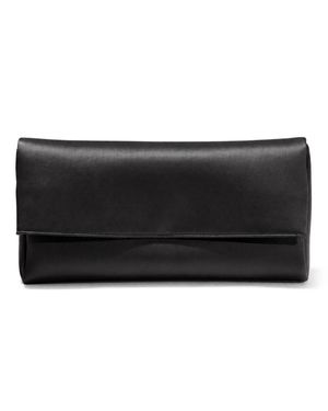 Carolina Herrera Annie Satin Clutch - Black