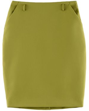 ARAKII Exclusive High Waist Shell Mini Skirt - Green