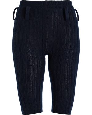 Prada Ribbed-Knit Cotton Shorts - Blue