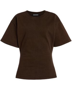 EB DENIM Eero Cotton T-Shirt - Brown