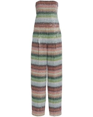 Missoni Sequined Knit Strapless Jumpsuit - Multicolour