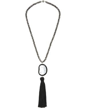 Julietta Ciela Tasselled Necklace - Black