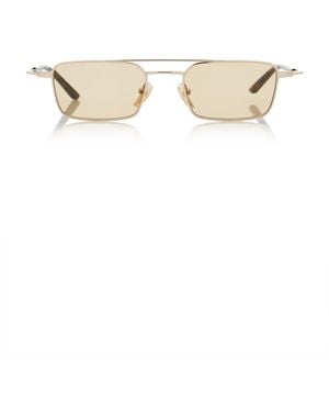 Gucci Aviator-Frame Metal Sunglasses - Metallic