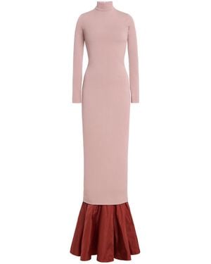 Burc Akyol Exclusive Falbala Knit Maxi Dress - Red