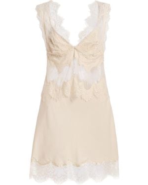 Third Form Visions Lace Mini Dress - Natural