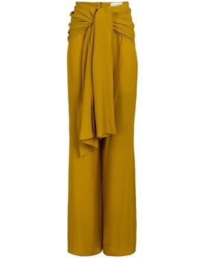 Silvia Tcherassi Shay Straight Leg Trousers - Yellow