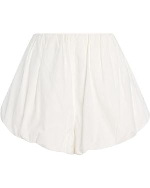 Posse Exclusive Riviera Aurelia Cotton Shorts - White