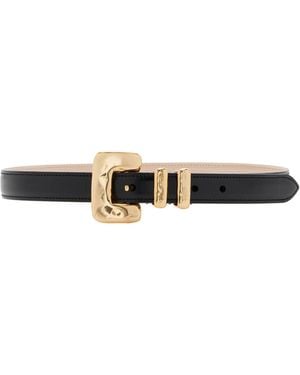 DEHANCHE Tetra Leather Belt - Black