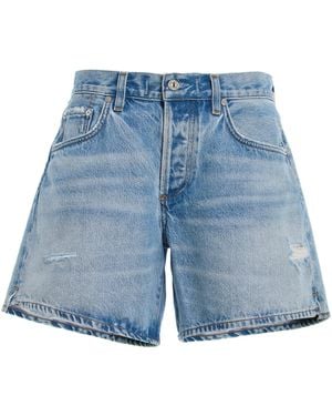 Citizens of Humanity Billie Relaxed Denim Shorts - Blue