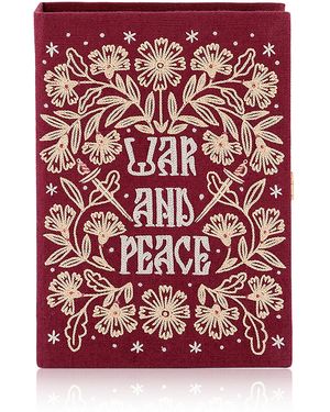 Olympia Le-Tan War And Peace Clutch - Red