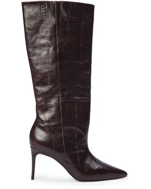 Black Suede Studio Kath Knee Boots - Black