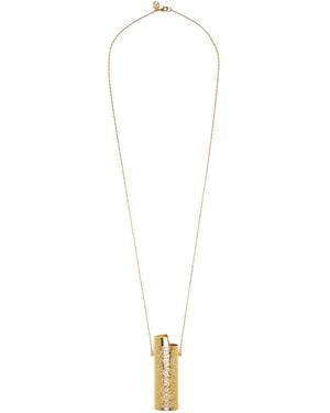 Ben-Amun Exclusive La Isla Long Gold Chain Lighter Case - White