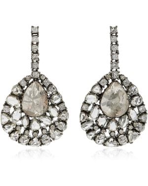 Amrapali 18k Gold Diamond Earrings - Metallic