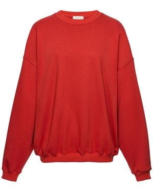 Magda Butrym Oversized Cotton-Blend Sweatshirt - Red