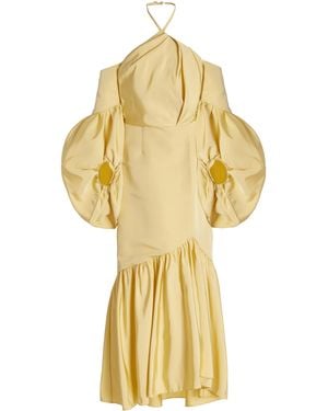 Hellessy Kris Silk Maxi Dress - Metallic