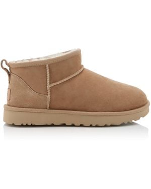 UGG Classic Ultra Mini Sheepskin Boots - Brown