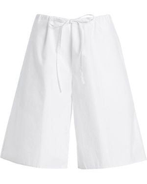 Flore Flore Josephine Cotton Bermuda Shorts - White