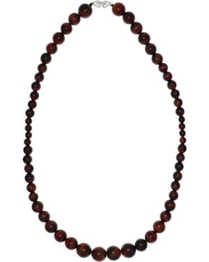 RAGBAG STUDIO Emberly Tiger's Eye Necklace - Black