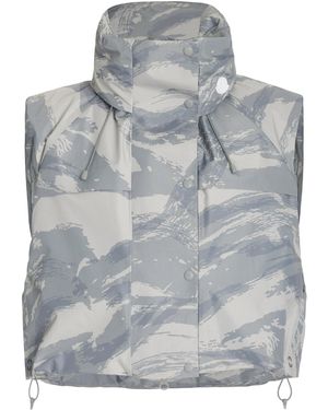 Moncler Genius 4 Moncler Hyke Vanilis Cropped Camouflage Gore-tex Vest - Gray