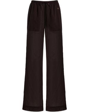 ÉTERNE Brody Cotton Gauze Pants - Black