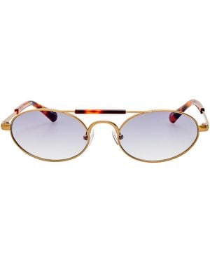 Dries Van Noten Aviator-Frame Metal Sunglasses - Multicolor