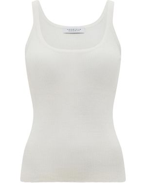 Gabriela Hearst Cinxia Wool-Silk Tank Top - White