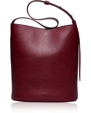 LIE STUDIO The Norma Leather Tote - Red