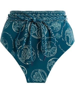 ALÉMAIS Lucky High-waist Bikini Brief - Blue