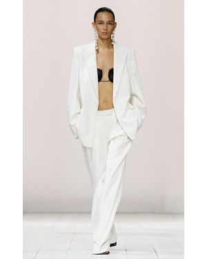 Givenchy Tailored Wool Mohair Jacket - Natural