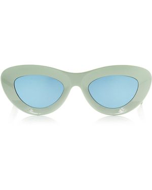 Bottega Veneta Avant Garde Cat-eye Acetate Sunglasses - Blue