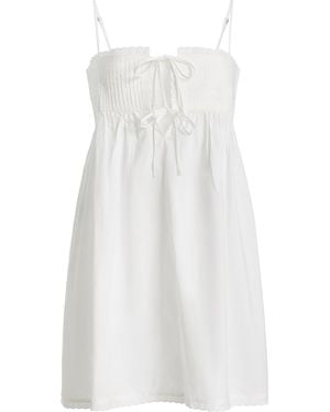 ELCE Exclusive Lilya Cotton Mini Dress - White
