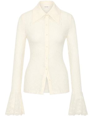 ROAME. Daisie Lace Button Up Shirt - White