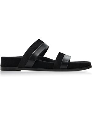 Gabriela Hearst Striker Leather Sandals - Black