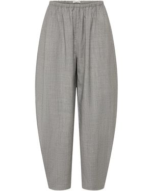 St. Agni Relaxed Balloon Linen Skirt - Grey